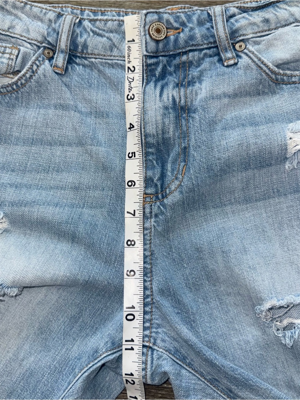 KanCan High Rise Ripped Boyfriend Mom Jeans Style KC9176L Size 7/27 100% Cotton - Picture 8 of 10